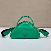 Prada Triangle Green Leather Bag - 6