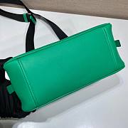 Prada Triangle Green Leather Bag - 5