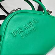 Prada Triangle Green Leather Bag - 3