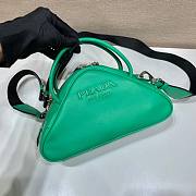 Prada Triangle Green Leather Bag - 2