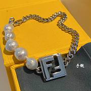 Fendi pearl silver necklace + bracelet ( set) - 6