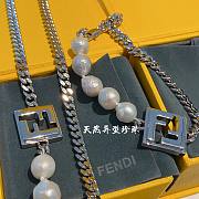 Fendi pearl silver necklace + bracelet ( set) - 2