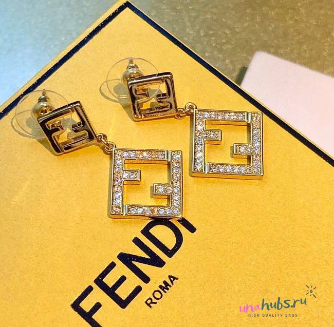 Fendi gold long earings  - 1