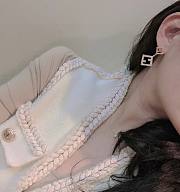 Fendi gold long earings  - 2