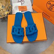 Hermes Aloha blue sandals - 1