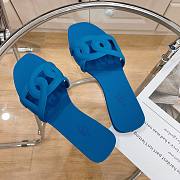 Hermes Aloha blue sandals - 3