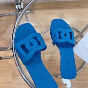 Hermes Aloha blue sandals - 6