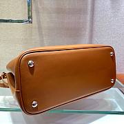 Prada Medium Double tote brown leather bag - 5