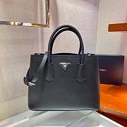 Prada Medium Double tote black leather bag - 3