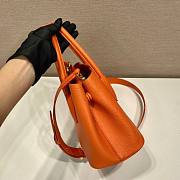 Prada Orange Saffiano Leather Mini Galleria Tote Bag - 5