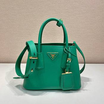 Prada Green Saffiano Leather Mini Galleria Tote Bag