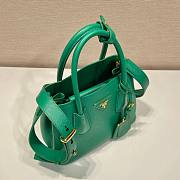 Prada Green Saffiano Leather Mini Galleria Tote Bag - 4