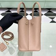 Prada Pink Saffiano Leather Mini Galleria Tote Bag - 4