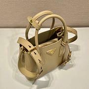 Prada Beige Saffiano Leather Mini Galleria Tote Bag - 4