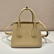 Prada Beige Saffiano Leather Mini Galleria Tote Bag - 3