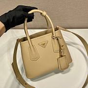 Prada Beige Saffiano Leather Mini Galleria Tote Bag - 2