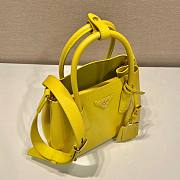 Prada Yellow Saffiano Leather Mini Galleria Tote Bag - 3