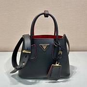 Prada Black Saffiano Leather Mini Galleria Tote Bag - 1