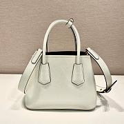 Prada White Saffiano Leather Mini Galleria Tote Bag - 4