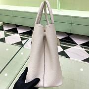 Prada White Saffiano Leather Small Galleria Tote Bag - 4