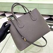 Prada Gray Saffiano Leather Small Galleria Tote Bag - 6