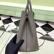 Prada Gray Saffiano Leather Small Galleria Tote Bag - 5