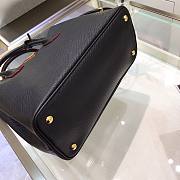 Prada Black Saffiano Leather Small Galleria Tote Bag - 4