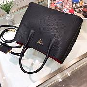 Prada Black Saffiano Leather Small Galleria Tote Bag - 3