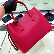 Prada Red Saffiano Leather Small Galleria Tote Bag - 2