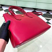 Prada Red Saffiano Leather Small Galleria Tote Bag - 5