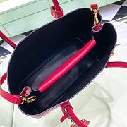 Prada Red Saffiano Leather Small Galleria Tote Bag - 6