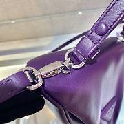 Prada Purple Triangular Padded Nappa Leather Crossbag - 2