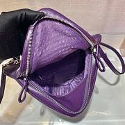 Prada Purple Triangular Padded Nappa Leather Crossbag - 3