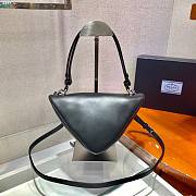 Prada Black Triangular Padded Nappa Leather Crossbag - 4