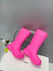 Balenciaga Hot Pink Crocs Boots - 4