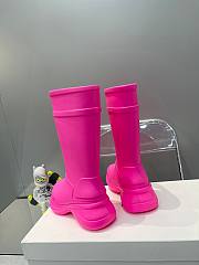 Balenciaga Hot Pink Crocs Boots - 3