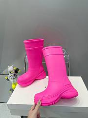 Balenciaga Hot Pink Crocs Boots - 5