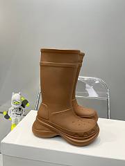 Balenciaga Brown Crocs Boots - 3