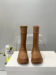 Balenciaga Brown Crocs Boots - 6