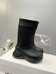 Balenciaga Black Crocs High Boots - 6