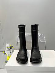 Balenciaga Black Crocs High Boots - 4