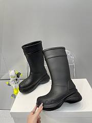 Balenciaga Black Crocs High Boots - 3