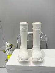 Balenciaga White Crocs High Boots - 2