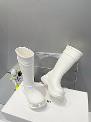 Balenciaga White Crocs High Boots - 3