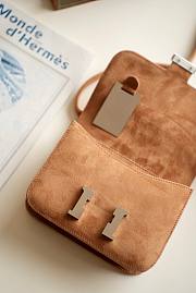 Hermes Constance Brown Suede Leather 19cm Bag - 6