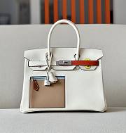 Hermes Birkin Swift White Pocket 30 Bag - 1