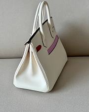 Hermes Birkin Swift White Pocket 30 Bag - 3