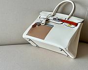 Hermes Birkin Swift White Pocket 30 Bag - 4