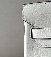 Hermes Birkin Swift White Pocket 30 Bag - 6