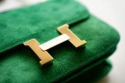 Hermes Constance Green Suede Leather 19cm Bag - 5